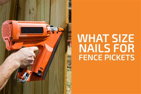 fence nails home depot|size nails for fence pickets.